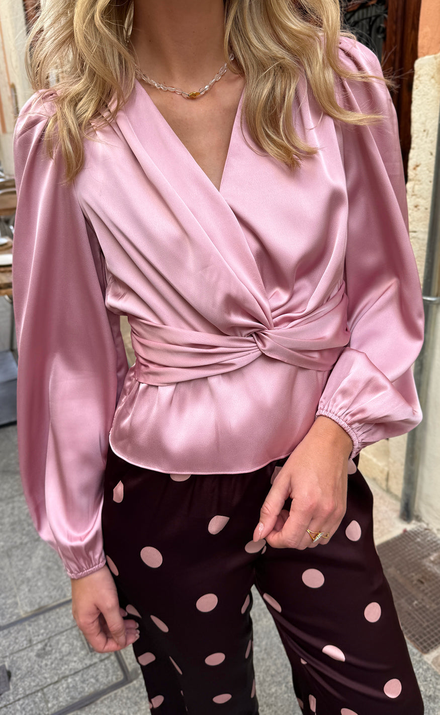Liberté Bluse - Tiki Twist - Rose