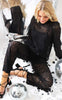 Liberte Bukser - Lacy - Black Lace