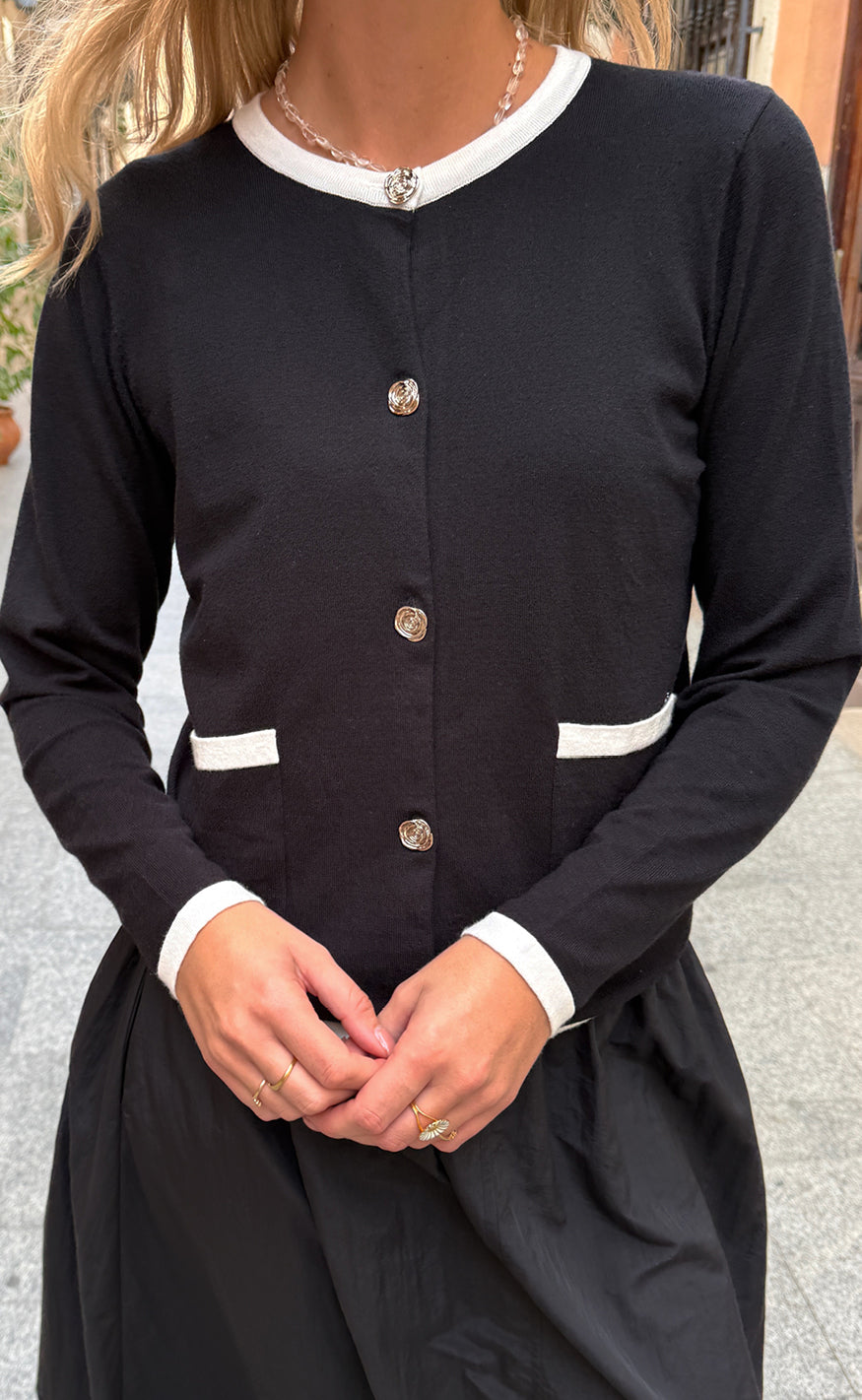 Liberte Cardigan - Chani - Black Creme