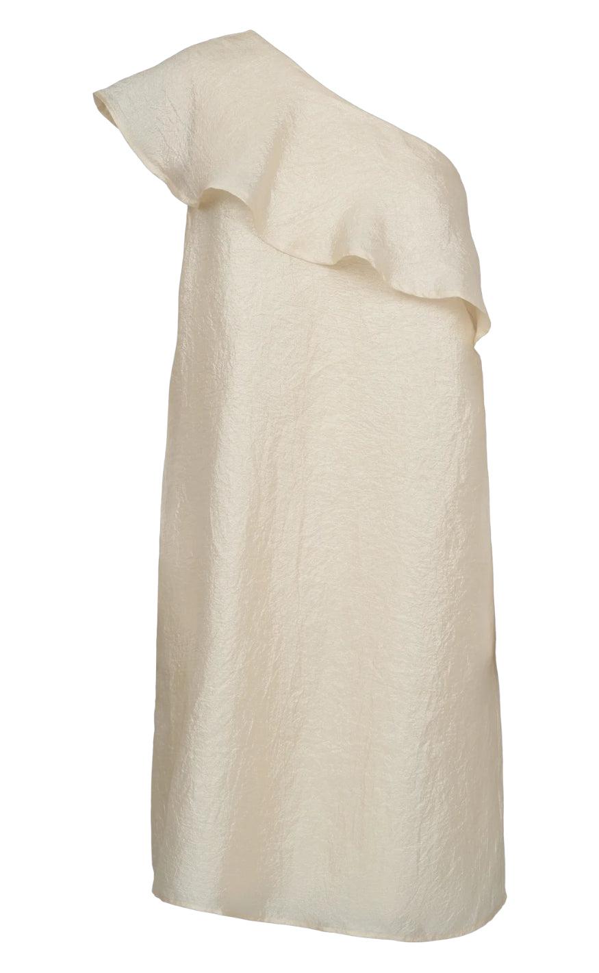 Liberte Kjole - Rose Offshoulder - Creme