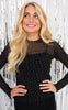 Liberte Top - Mesh - Black Diamond Dot