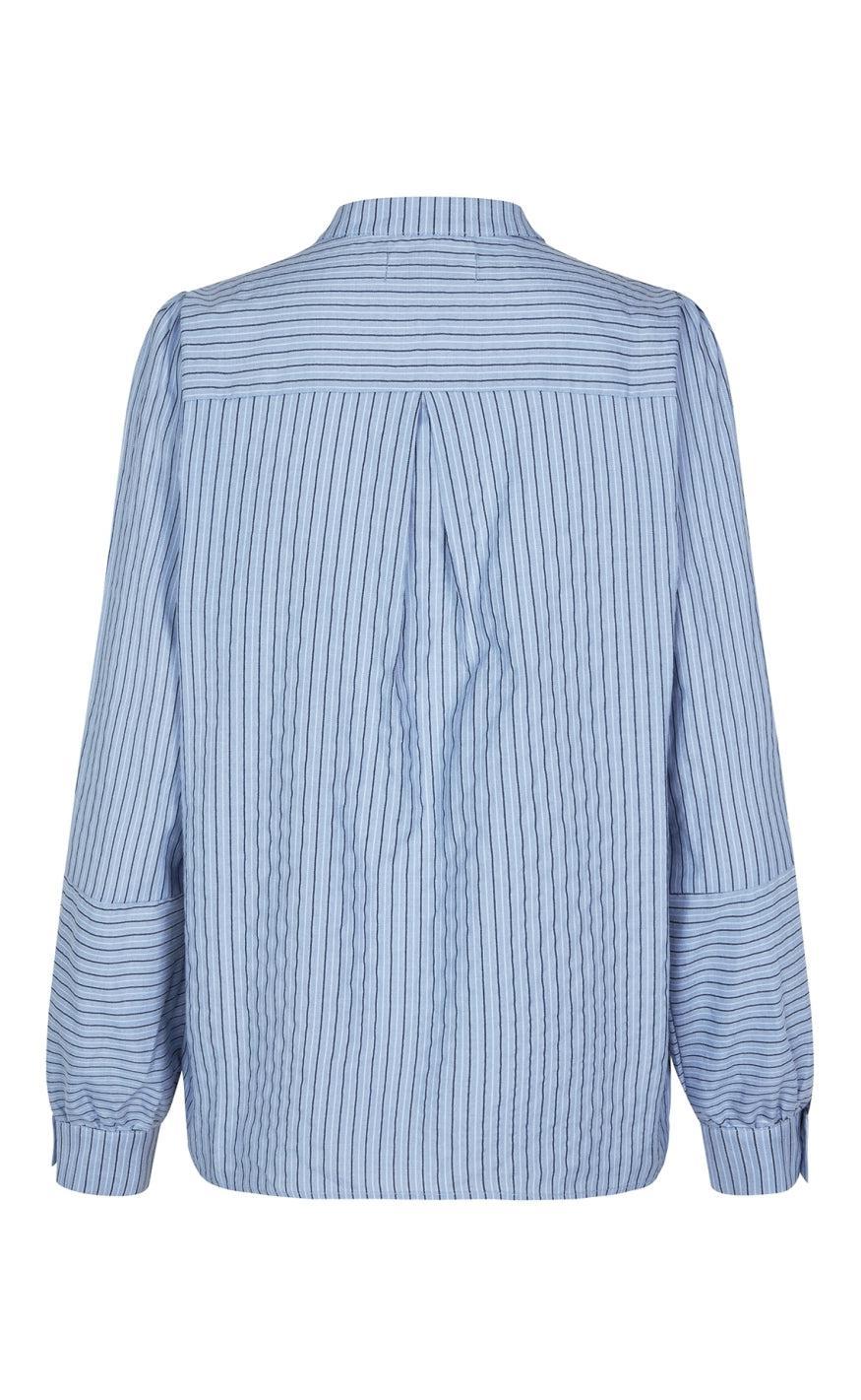 Lollys Laundry Bluse - Lina LS - Blue