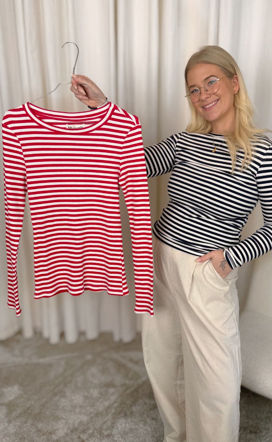 Lollys Laundry Bluse - Mayella - Red