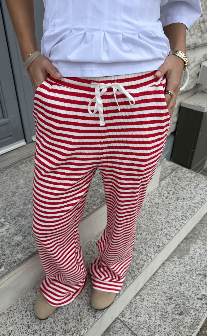 Lollys Laundry Bukser - Rita - Red