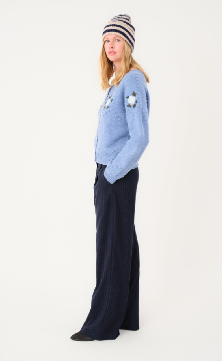 Lollys Laundry Cardigan - Gracelynn LL - Blue Melange