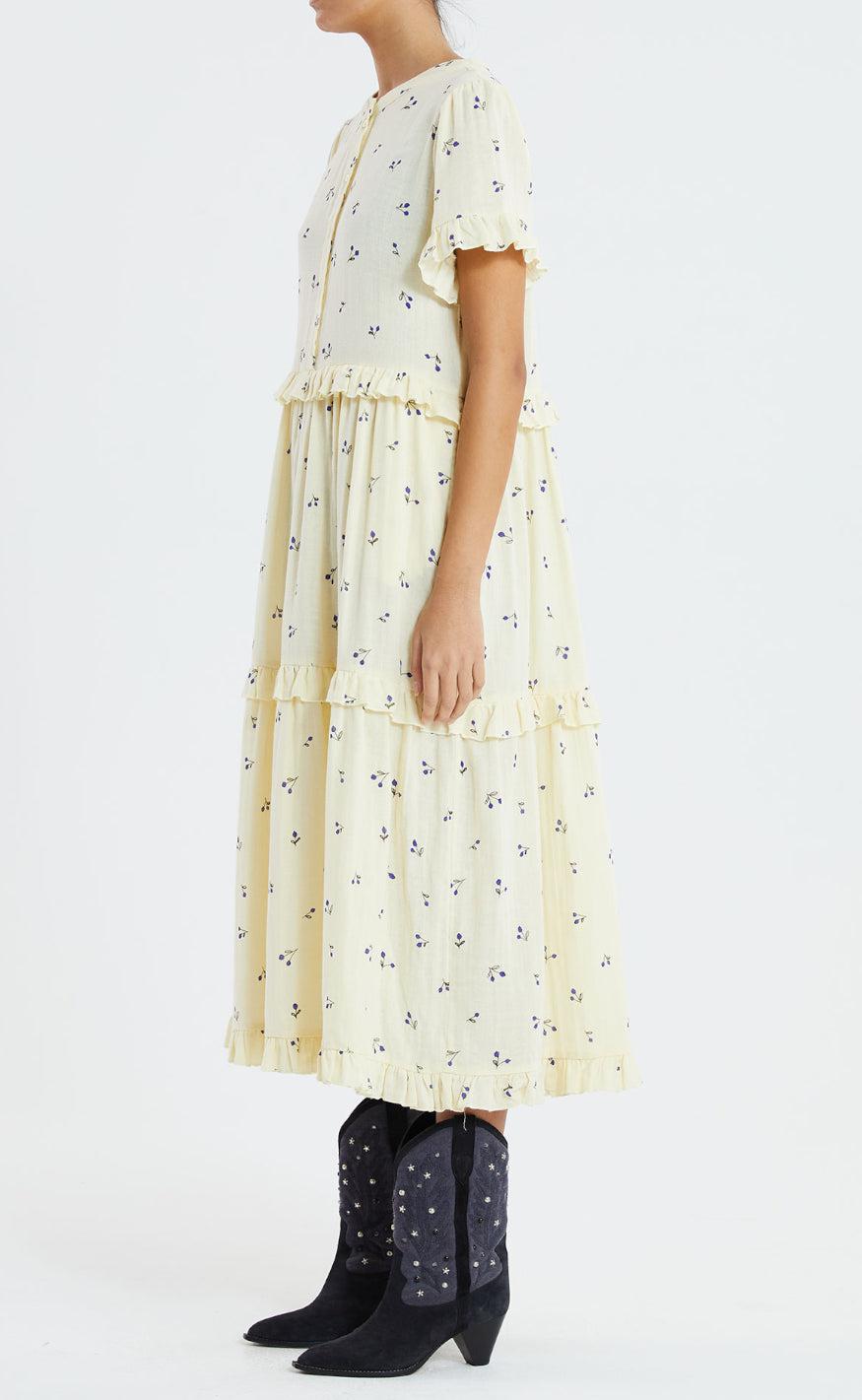 Lollys Laundry Kjole - Suzie - Blue