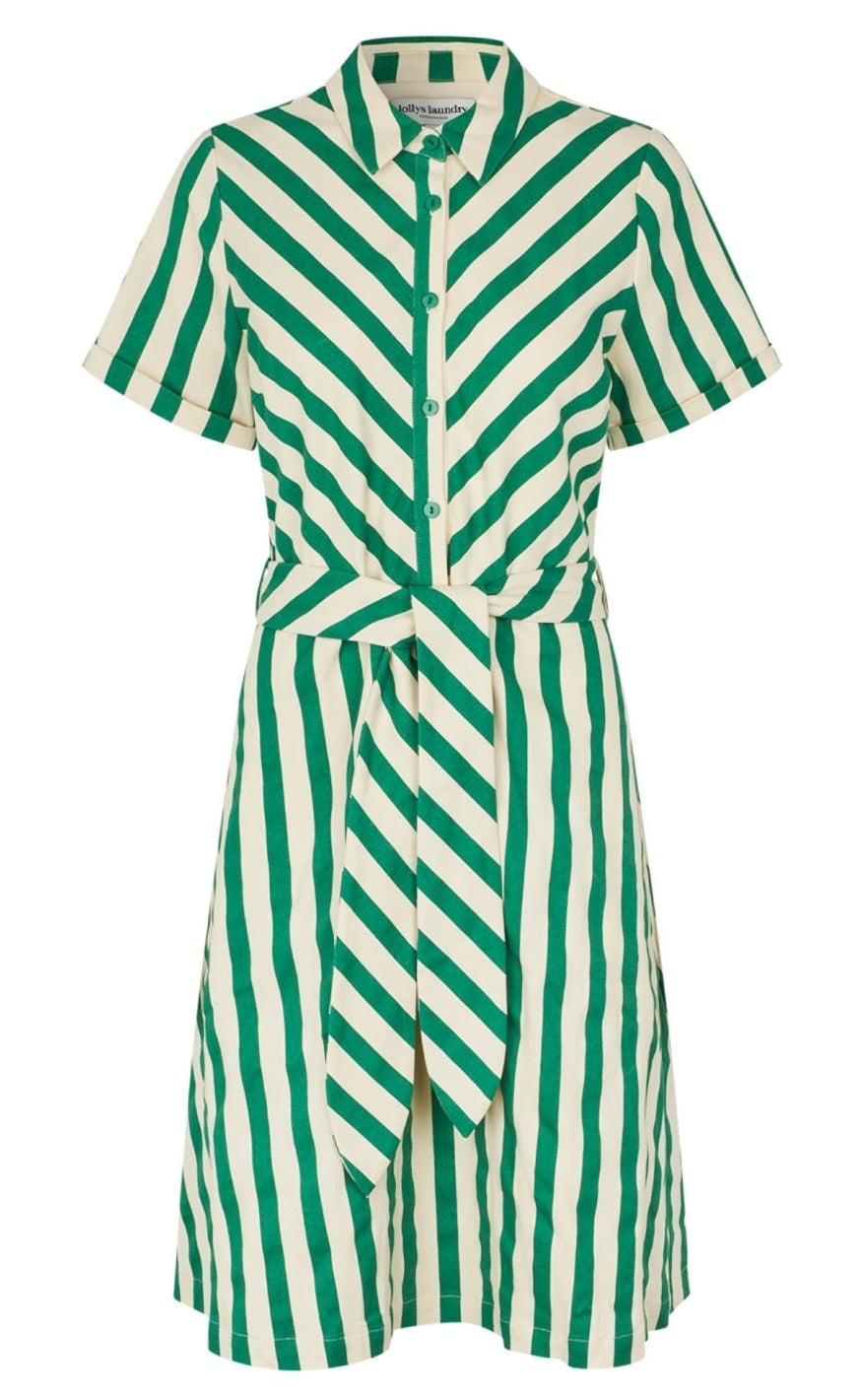 Lollys Laundry Kjole - Tulle Midi - Green