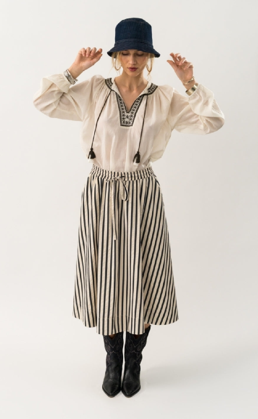 Lollys Laundry Nederdel - Bristol - Stripe