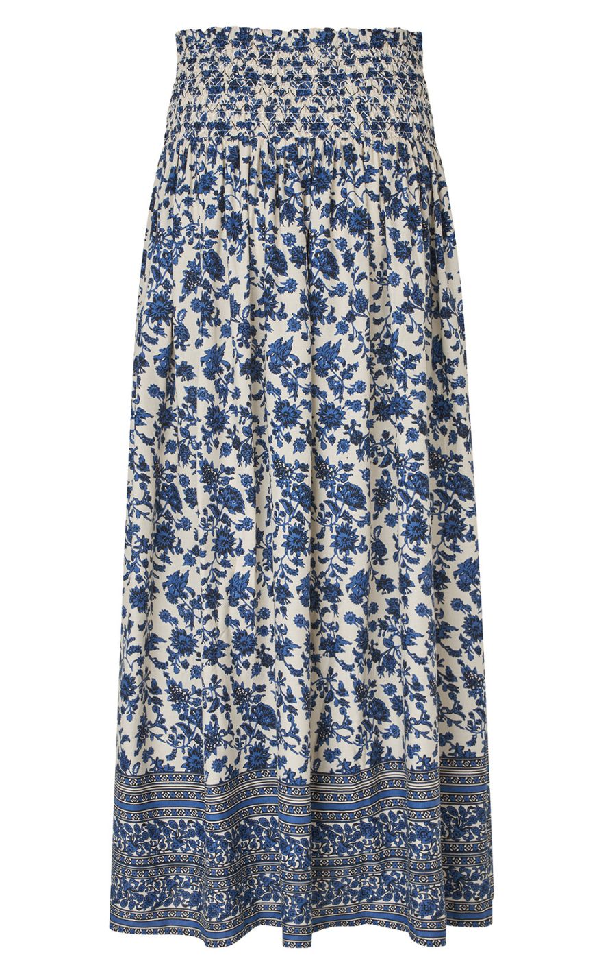 Lollys Laundry Nederdel - Myra Maxi - Blue