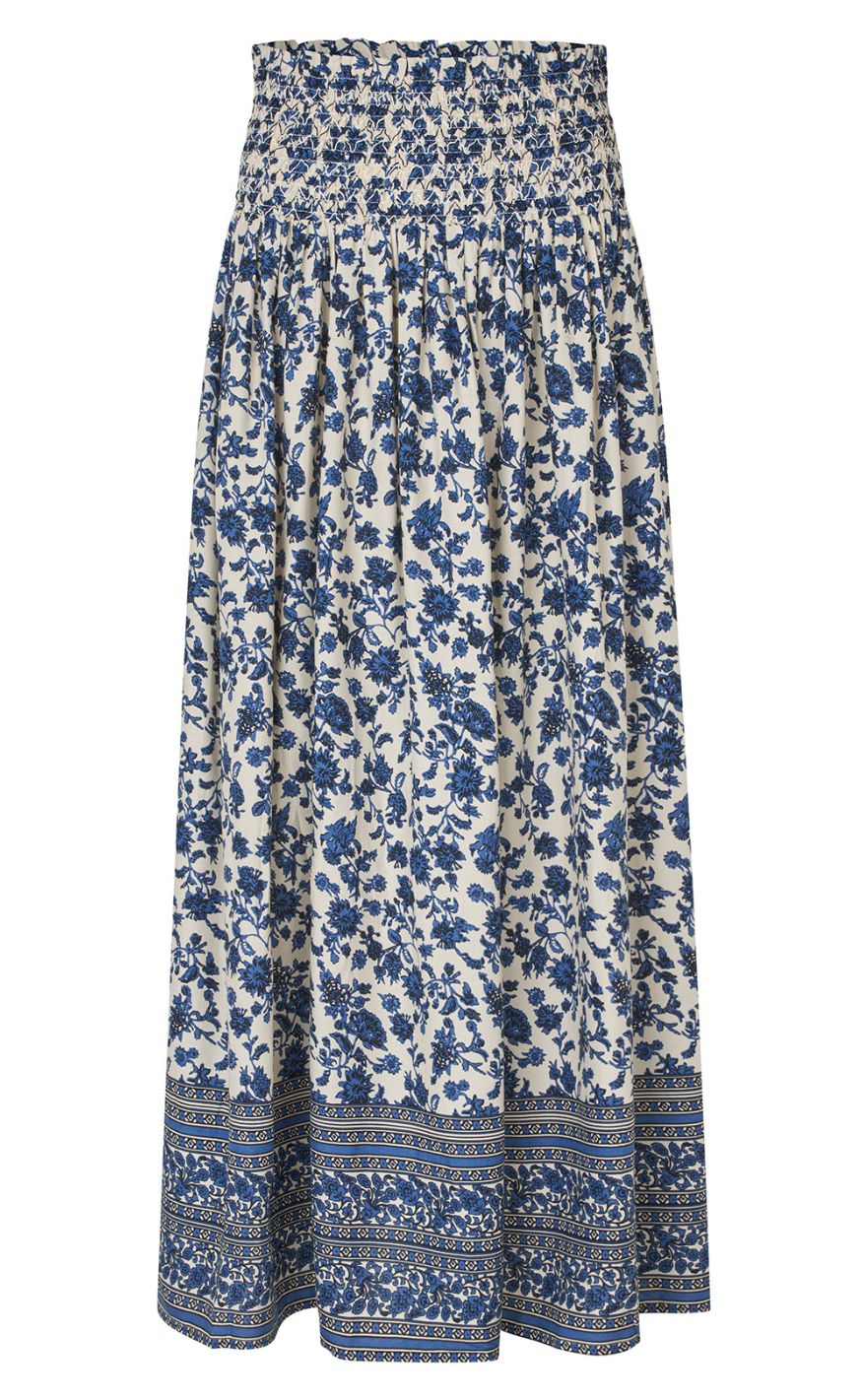 Lollys Laundry Nederdel - Myra Maxi - Blue