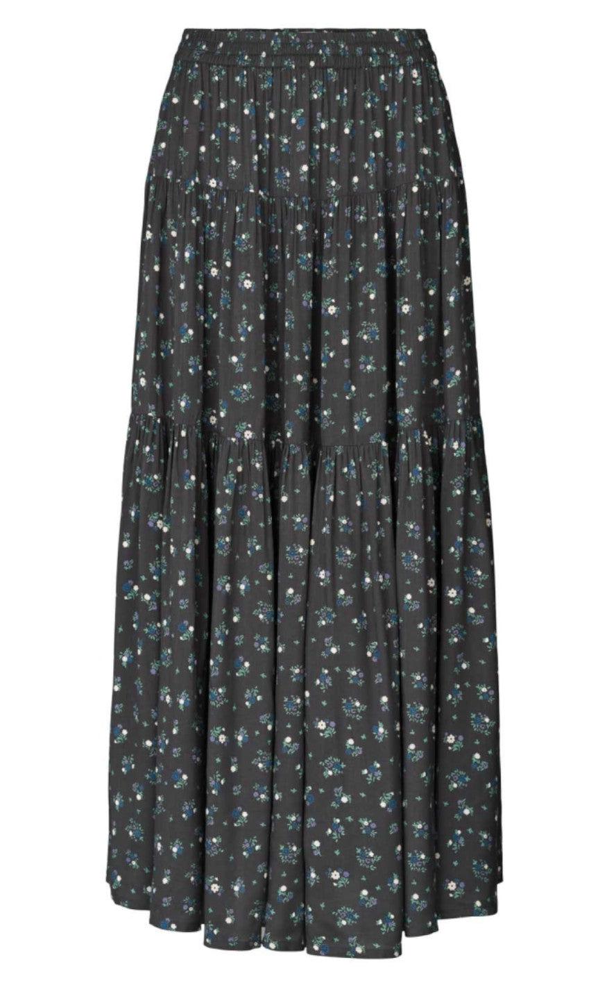 Lollys Laundry Nederdel - Sunset - Washed Black