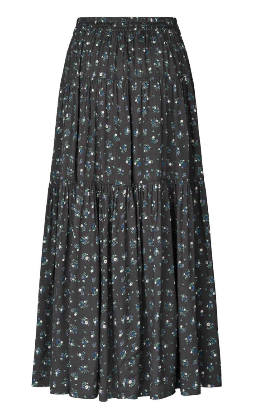 Lollys Laundry Nederdel - Sunset - Washed Black