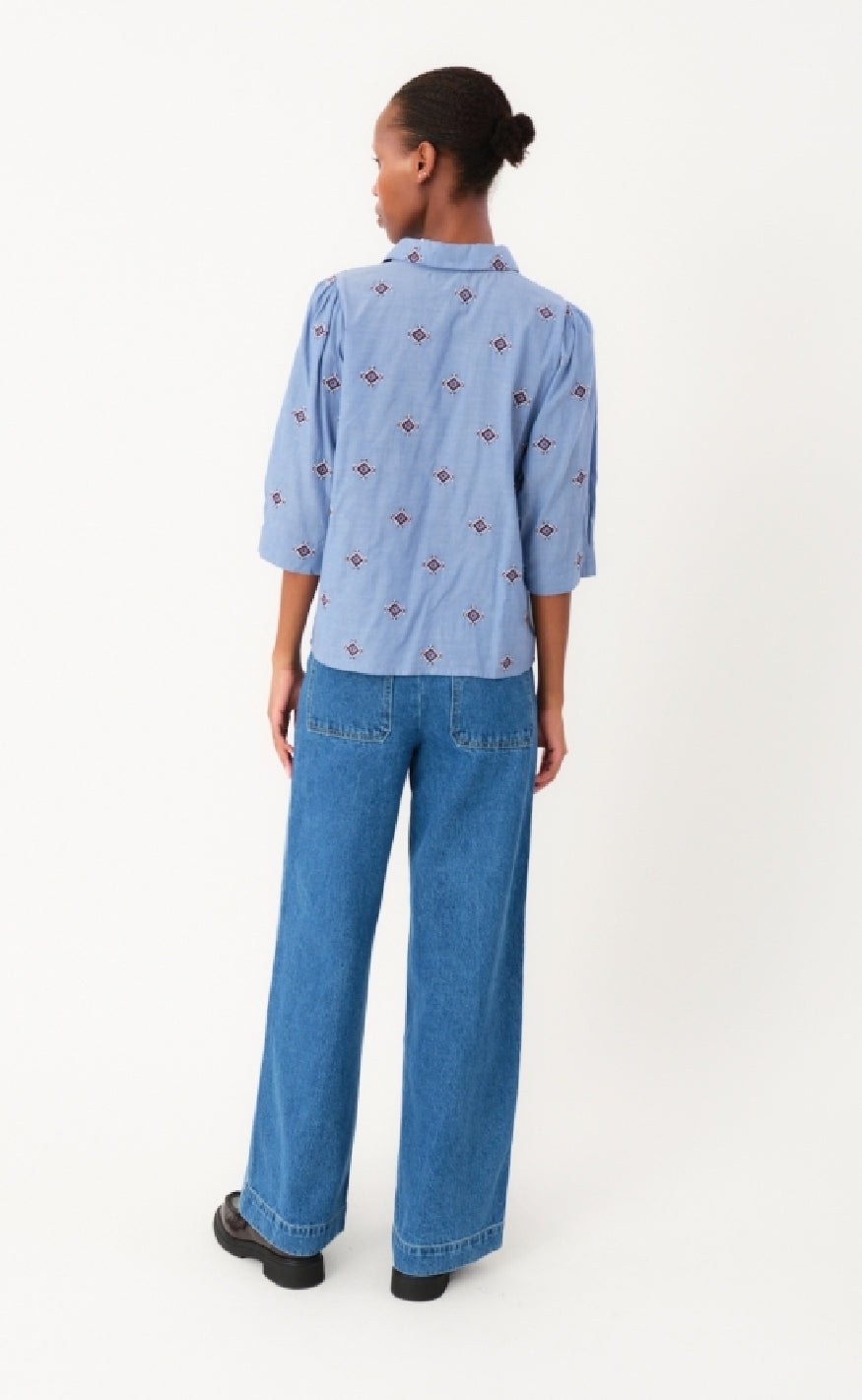 Lollys Laundry Skjorte - Bono LL - Light Blue