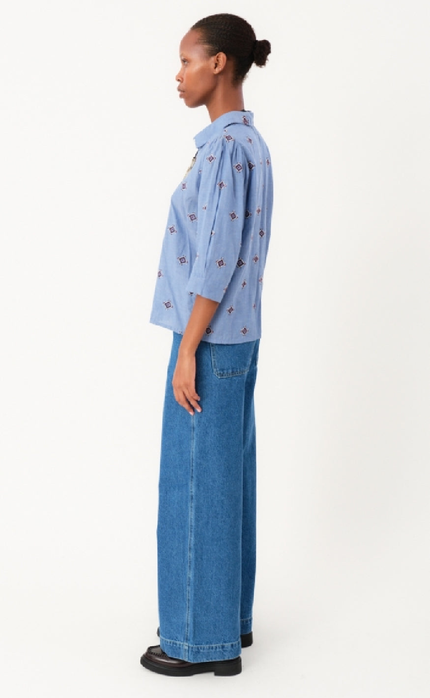 Lollys Laundry Skjorte - Bono LL - Light Blue