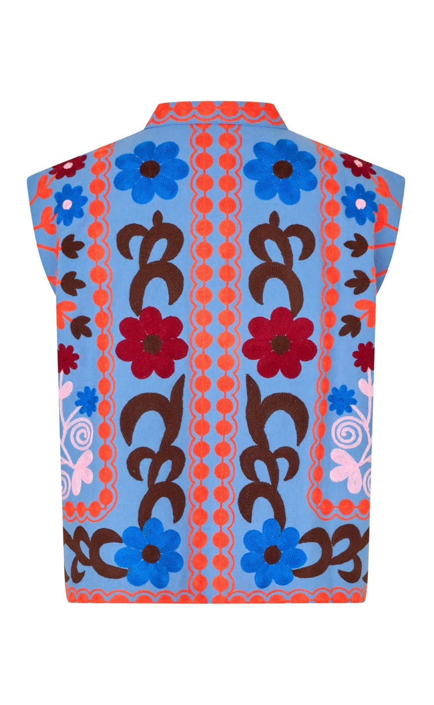 Lollys Laundry Vest - Bin - Blue