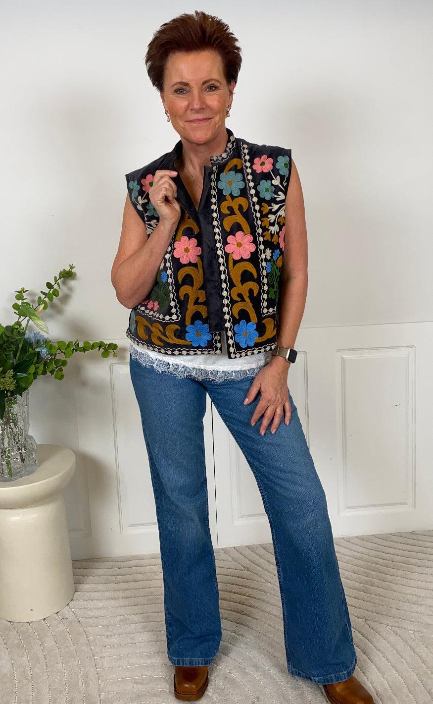 Lollys Laundry Vest - Bin - Washed Black