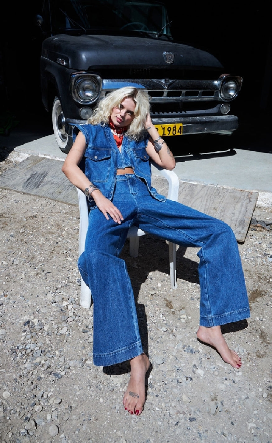 Lollys Laundry Vest - Sam - Blue