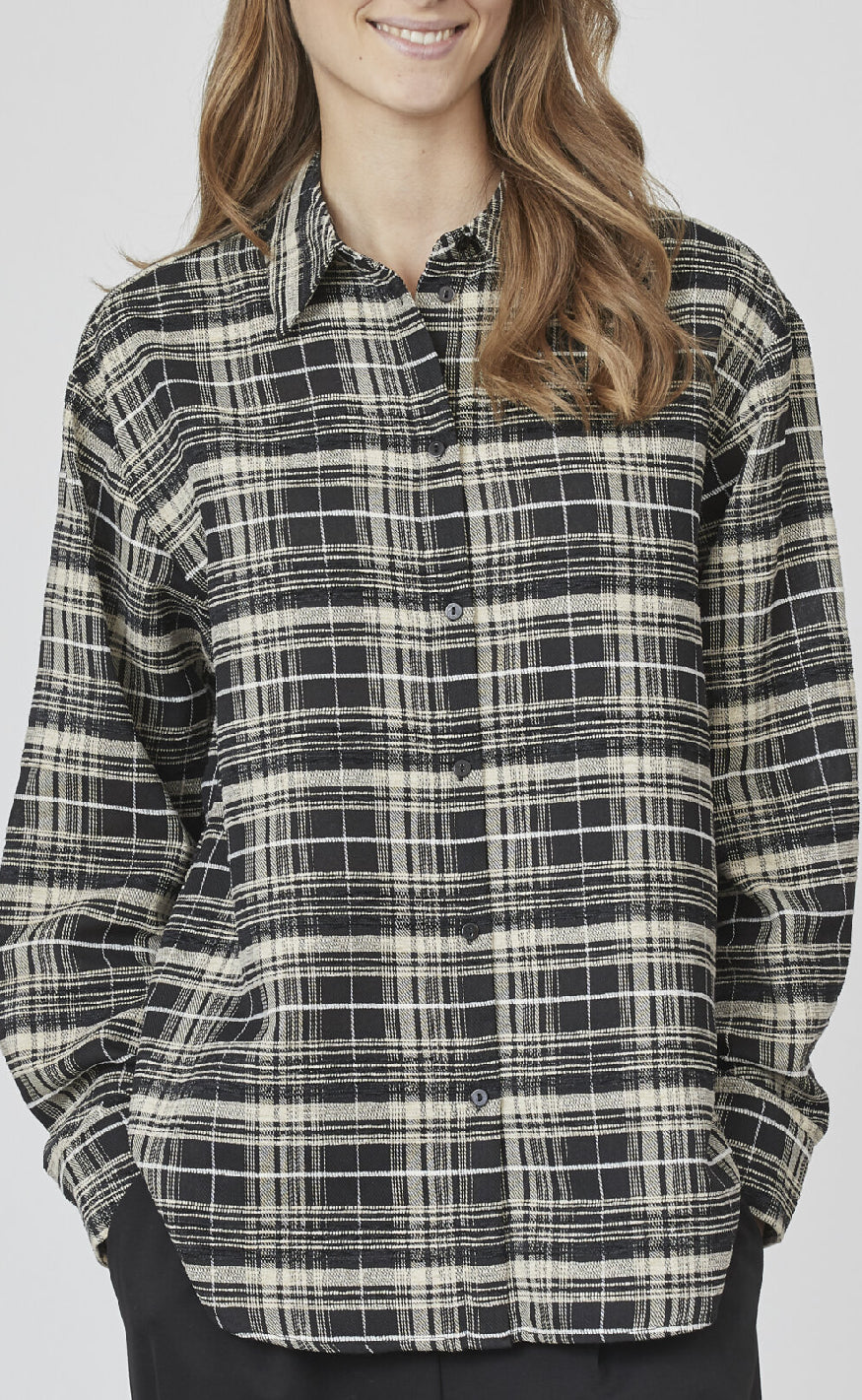 Love & Divine Bluse - Love1016-2 - Black Check