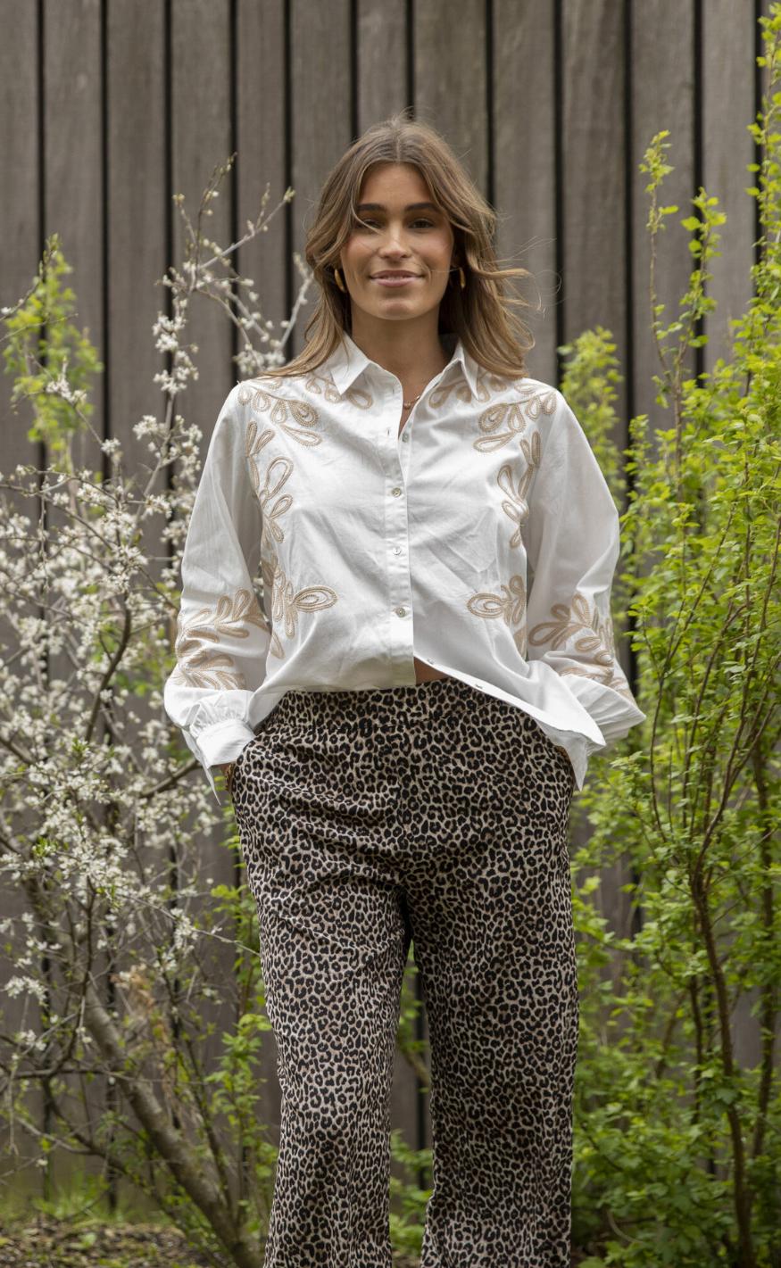 Love & Divine Bluse - Love1142 - White/Sand