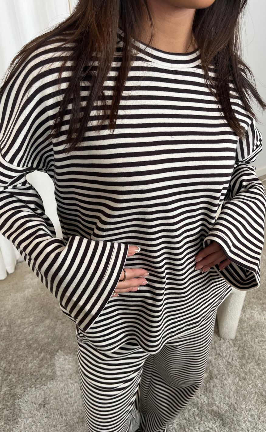Love & Divine Bluse - Love1505 - Cream/Brown