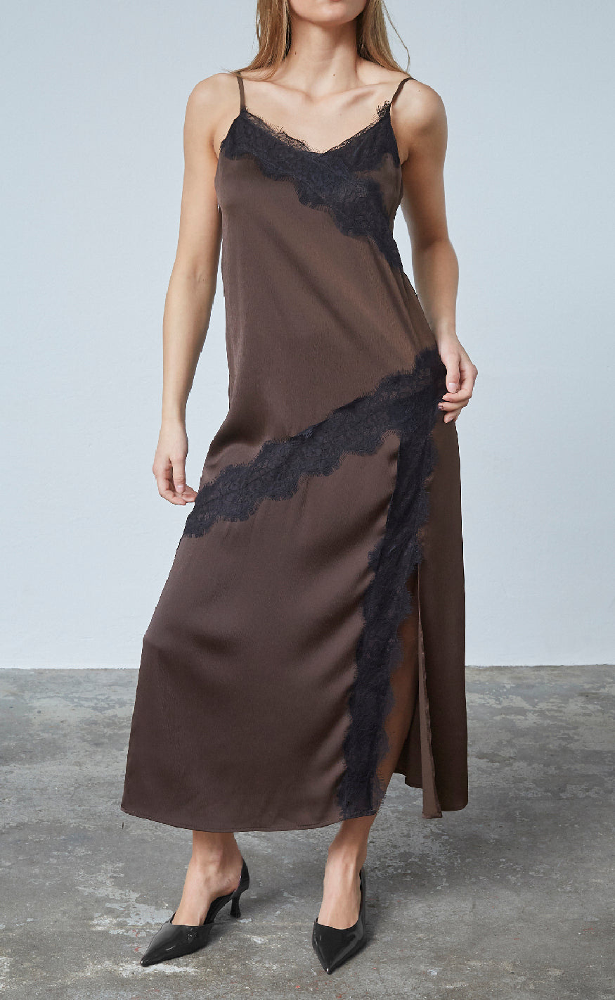 Love & Divine Kjole - Love1356 - Chocolate/Black