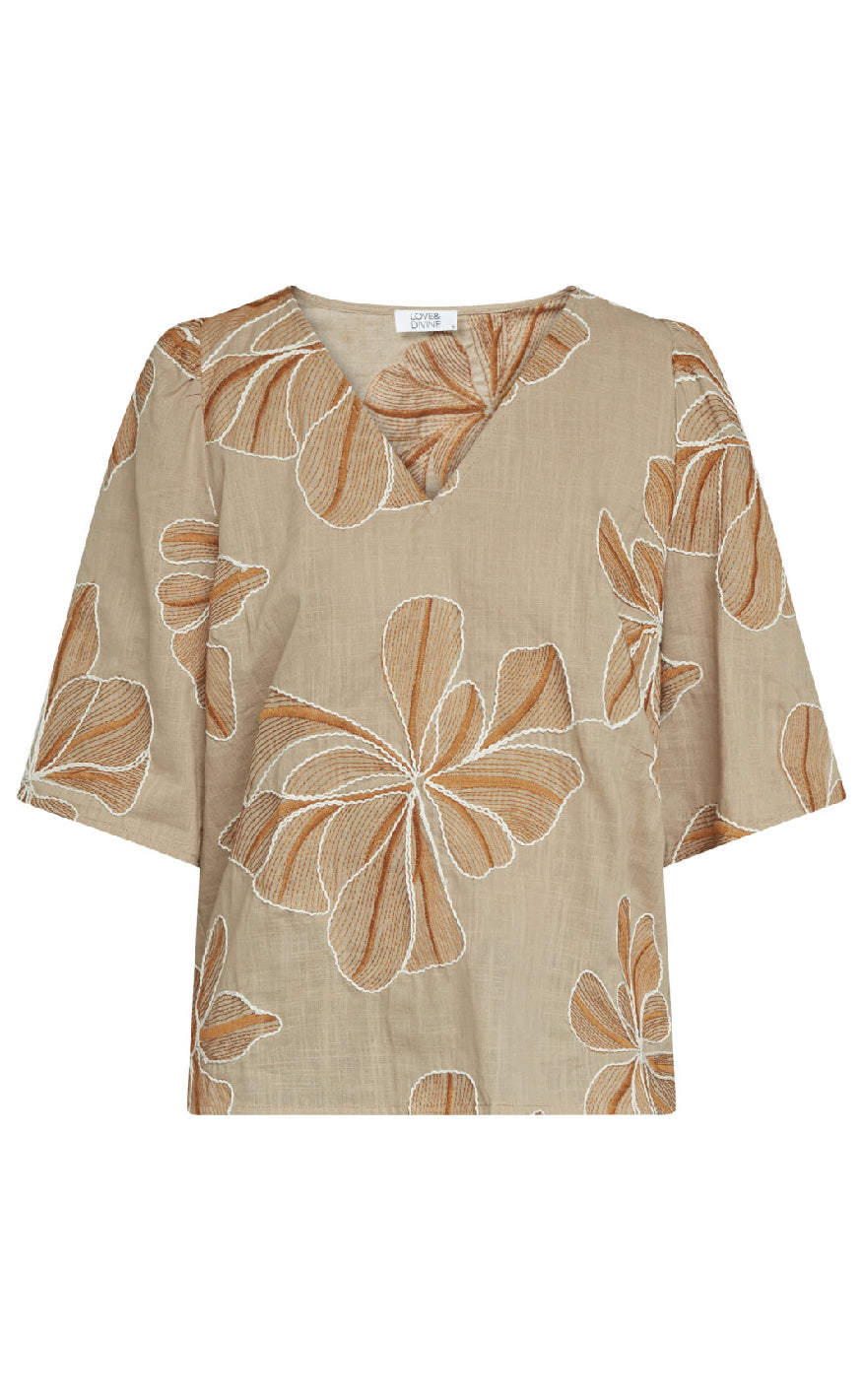 Love & Divine Top - Love1339 - Sand Flower