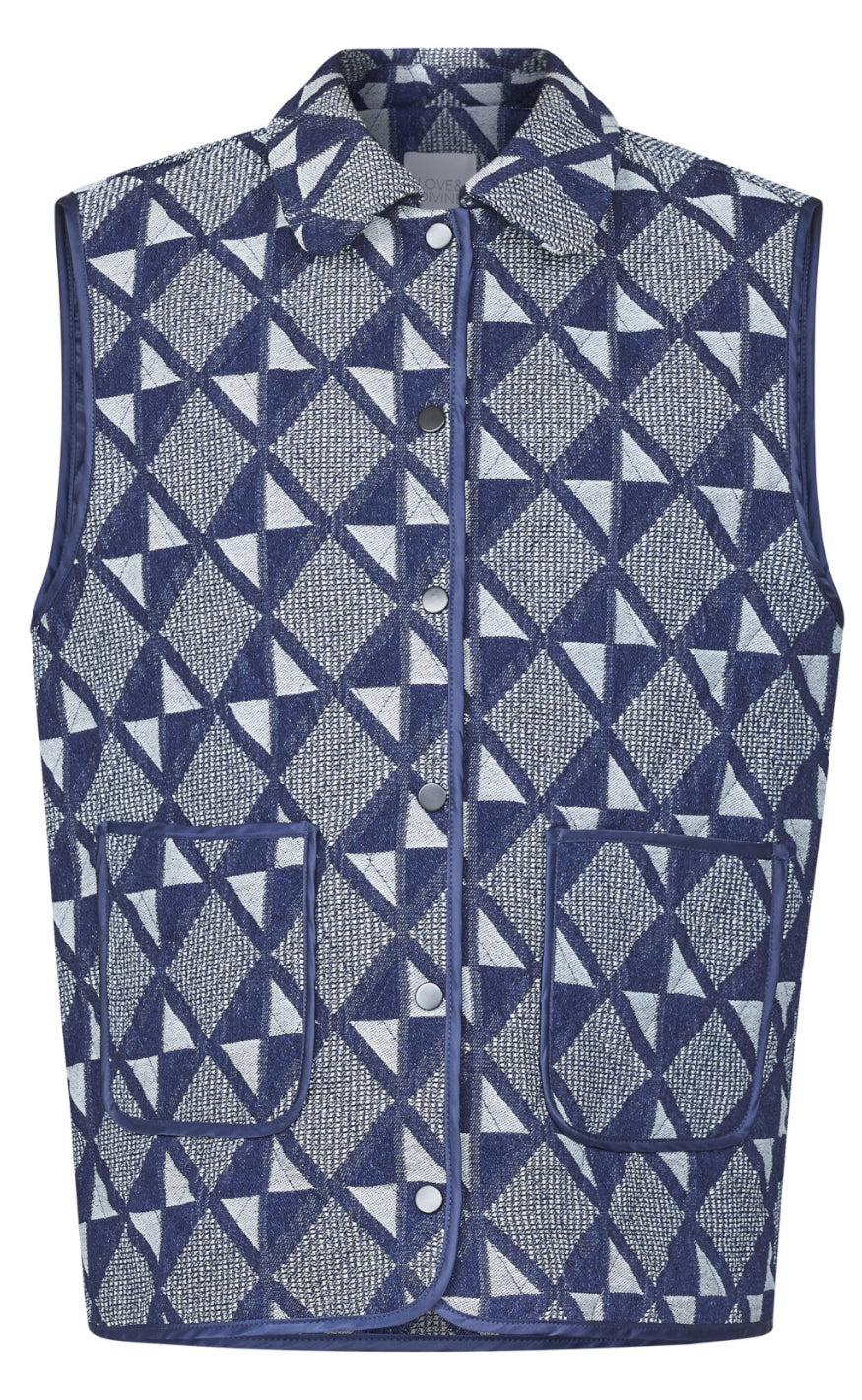 Love & Divine Vest - Love1085 - Denim Patchwork