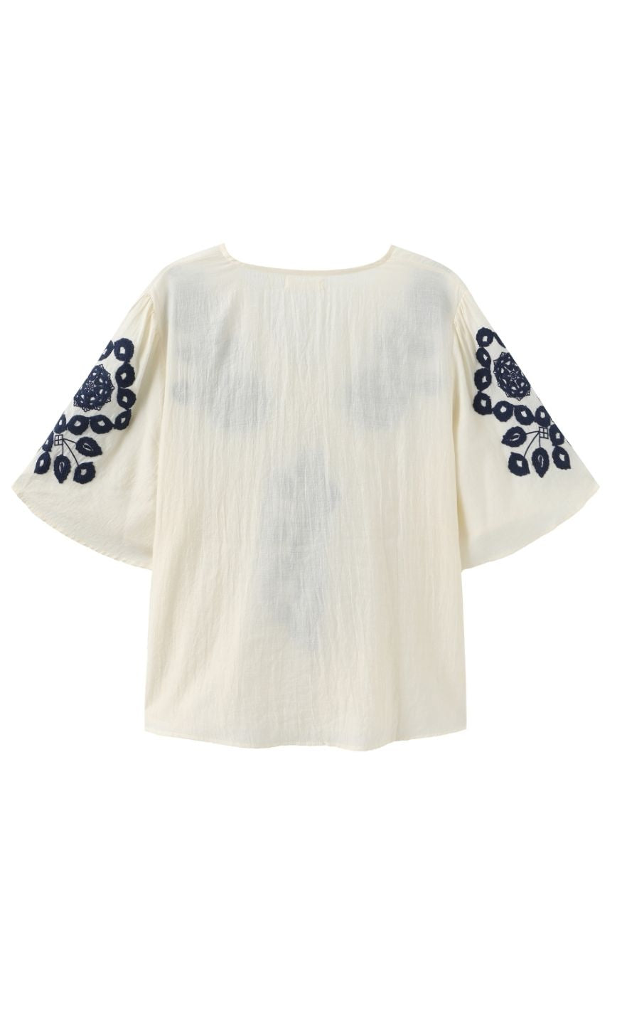 Luxzuz Bluse - Agnethe - Night Blue