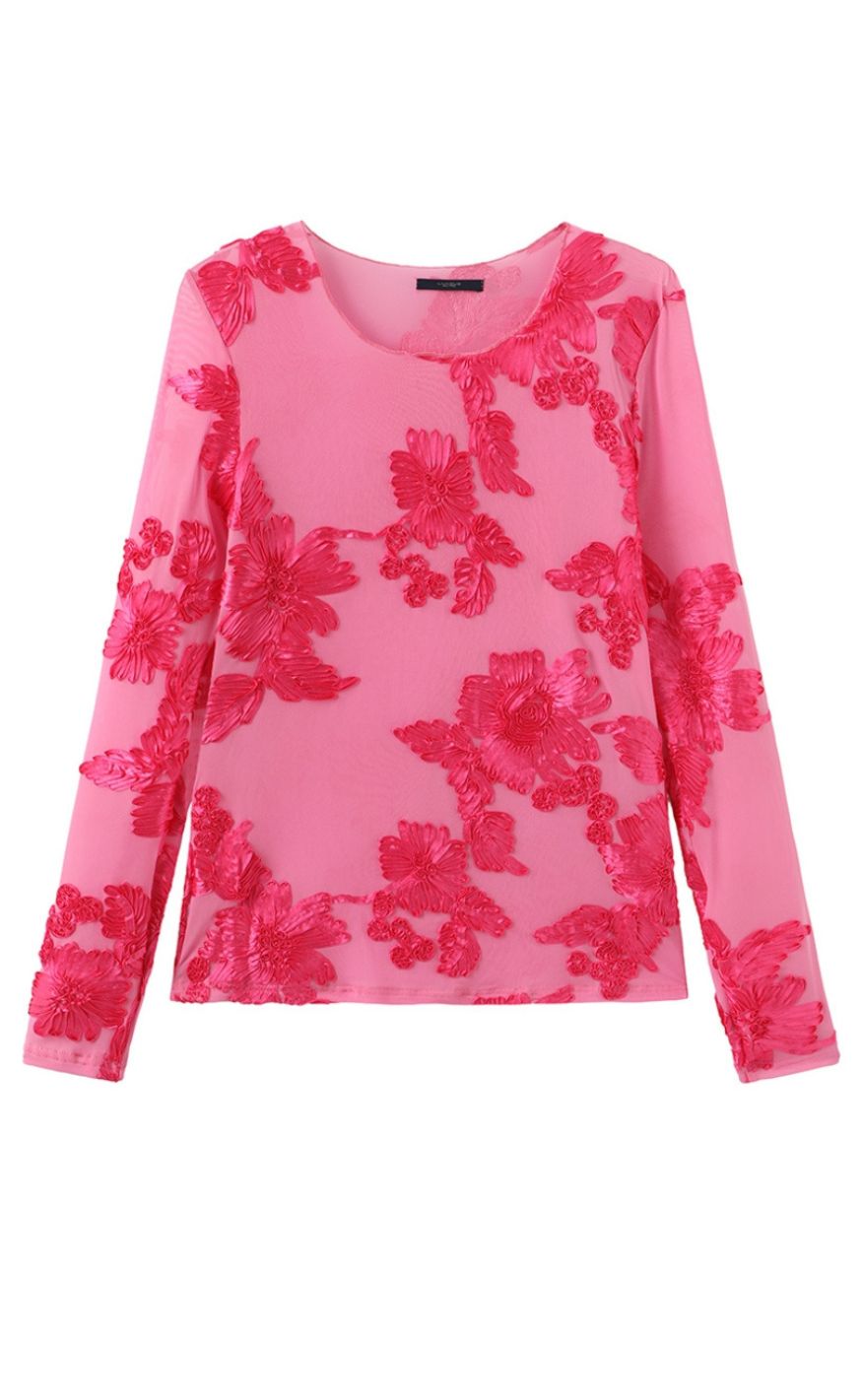 Luxzuz Bluse - Florana - Begonia Pink