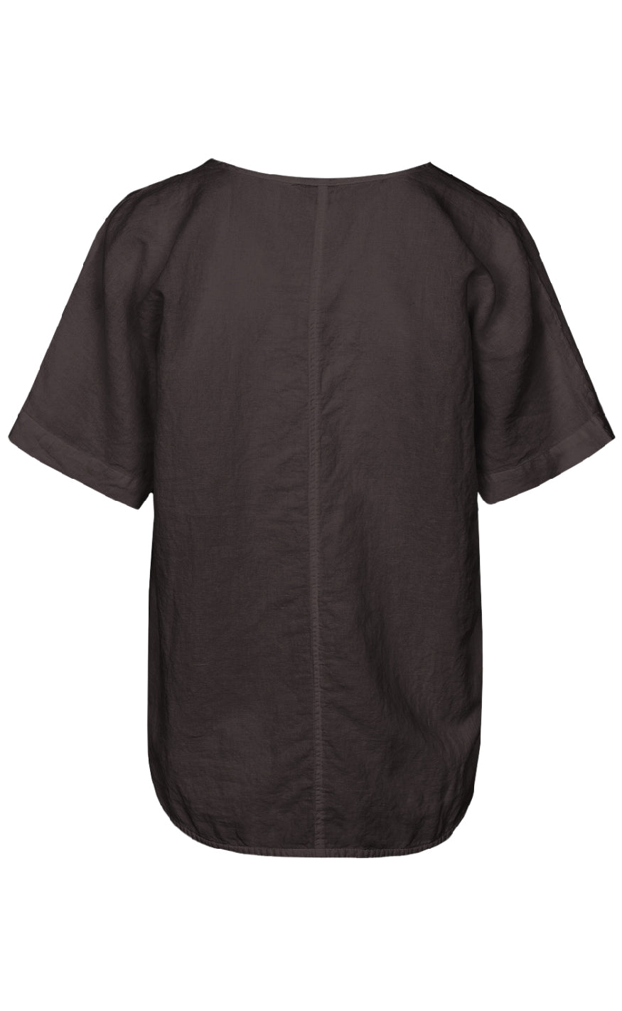 Luxzuz Bluse - Helily - Choco Lux