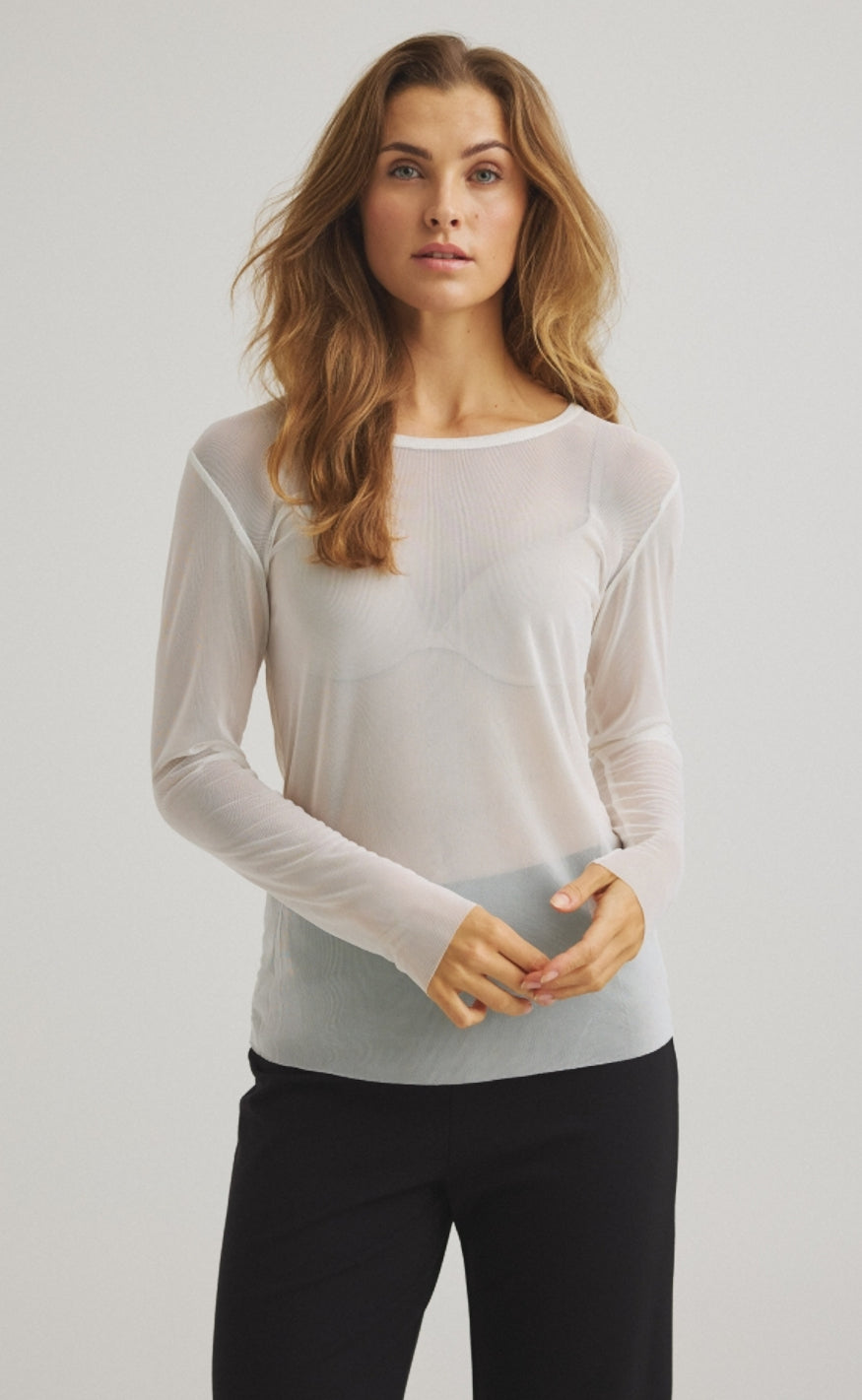 Luxzuz T-Shirt - Sigborg Mesh - Cream