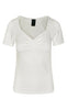 Luxzuz T-shirt - Klaudine - Cream