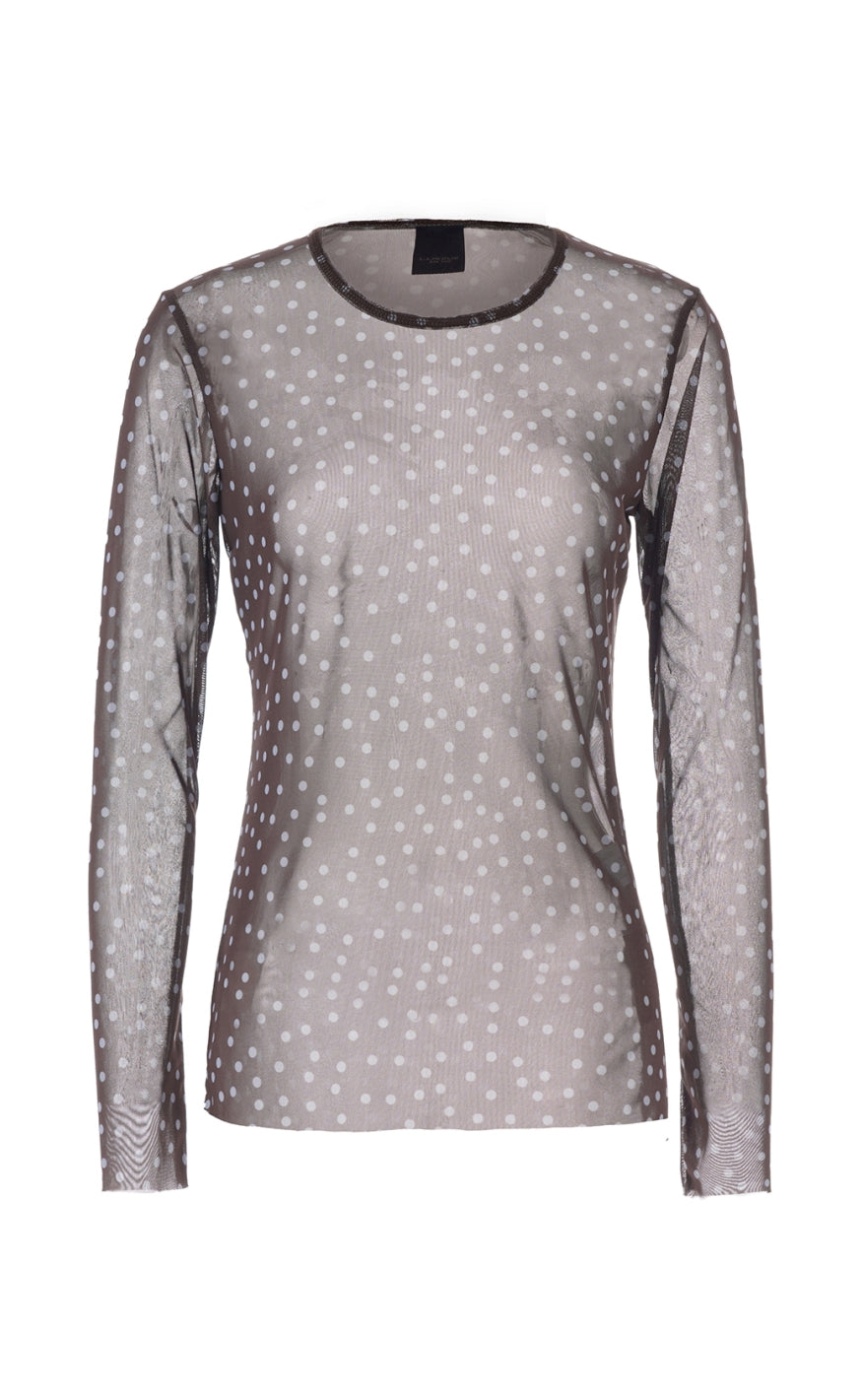 Luxzuz T-shirt - Sigborg Dot Mesh - Blue Fog