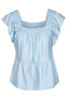 Luxzuz Top - Rufusine - Chambray Blue