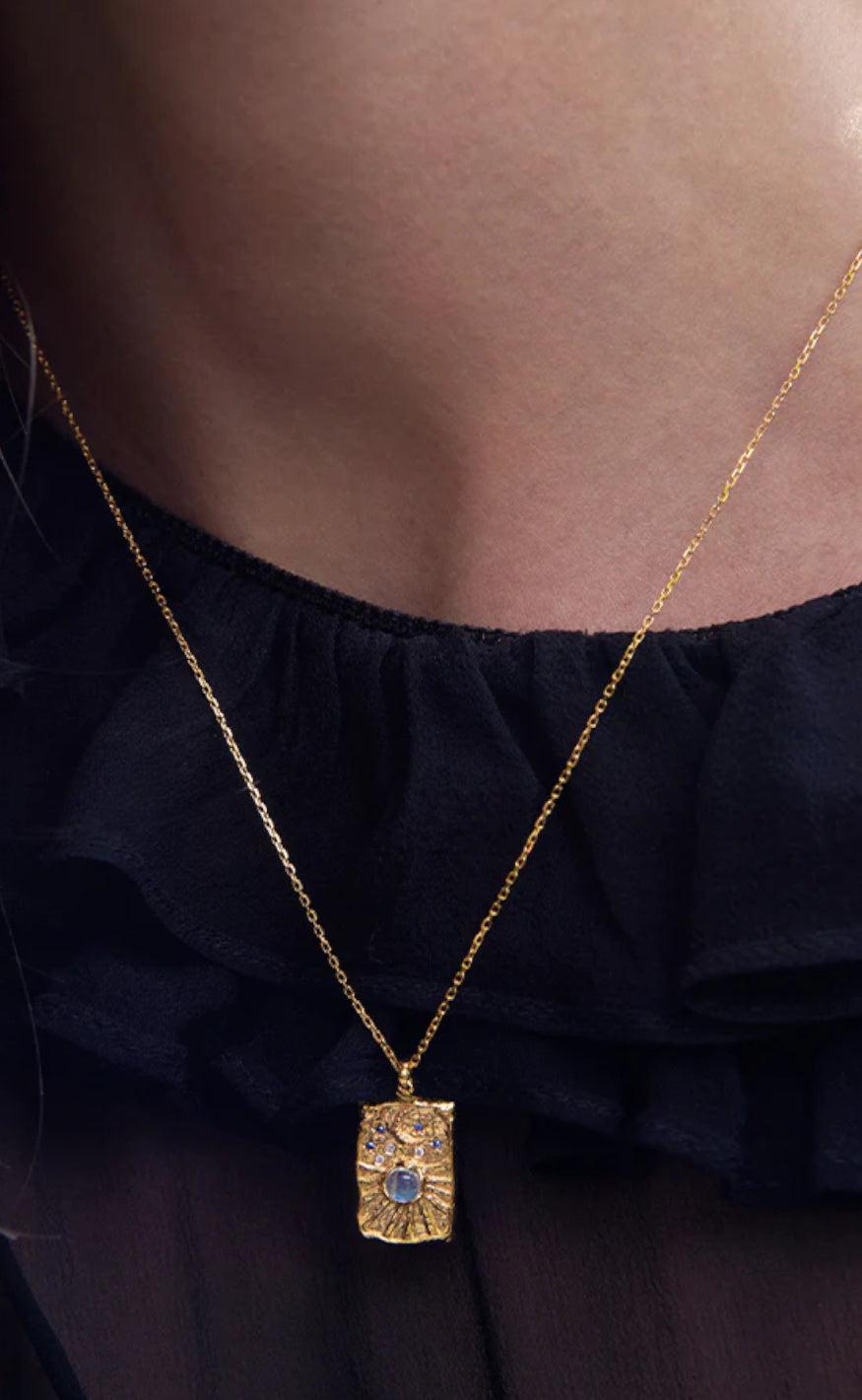 Maanesten Halskæde - Aylin - Gold Colour