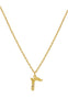 Maanesten Halskæde - R Alphabet - Gold Colour