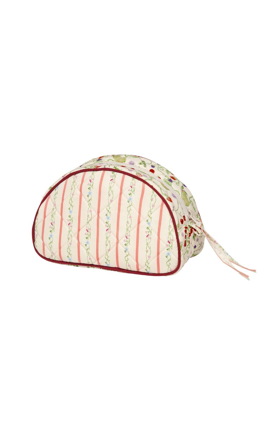 Maanesten Makeuptaske - Medium - Summer Stripes Peach