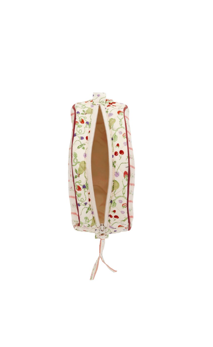 Maanesten Makeuptaske - Medium - Summer Stripes Peach