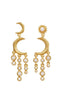 Maanesten Øreringe - Astrea Twinkle - Gold Colour