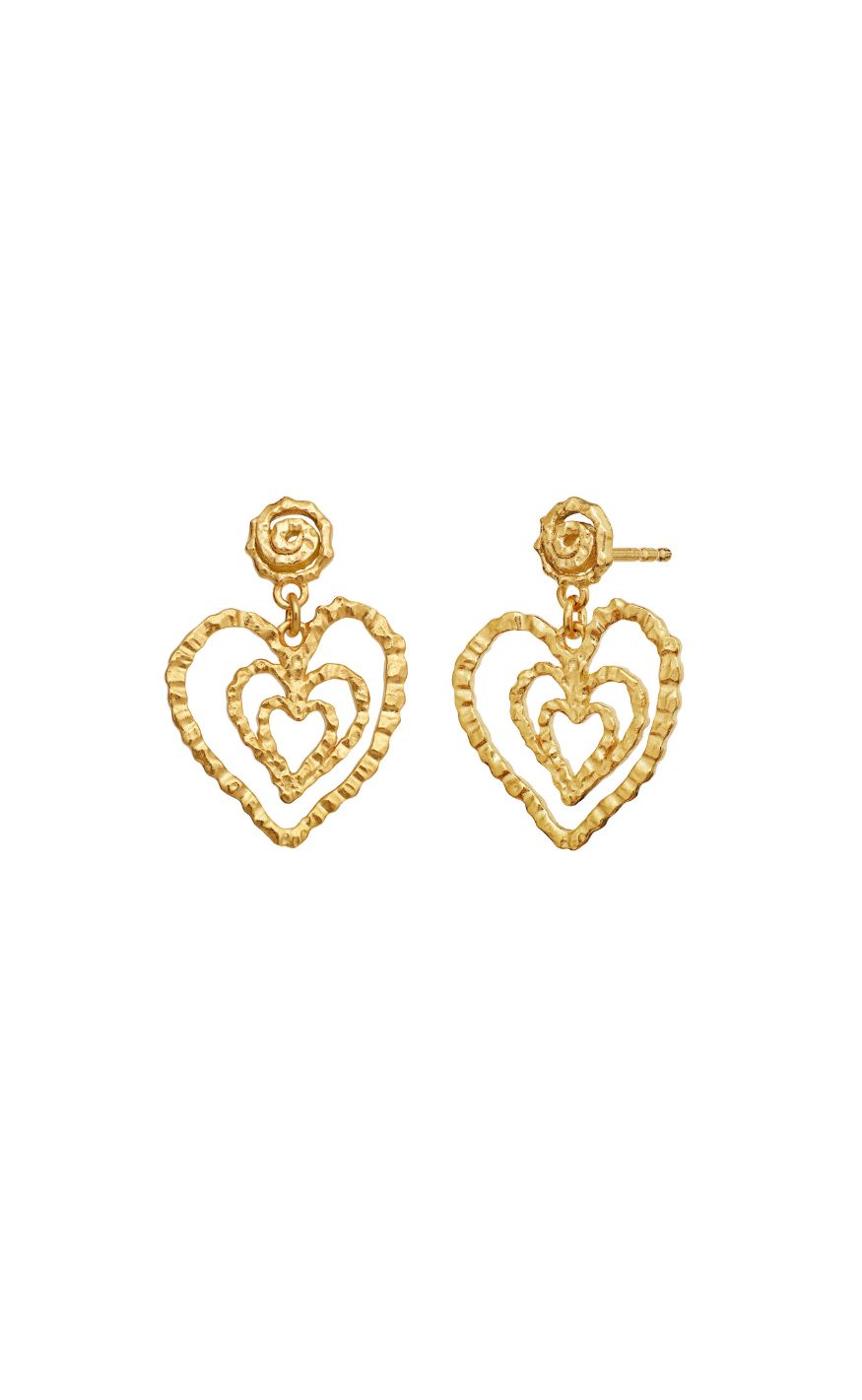 Maanesten Øreringe - Beate Petite - Gold Colour