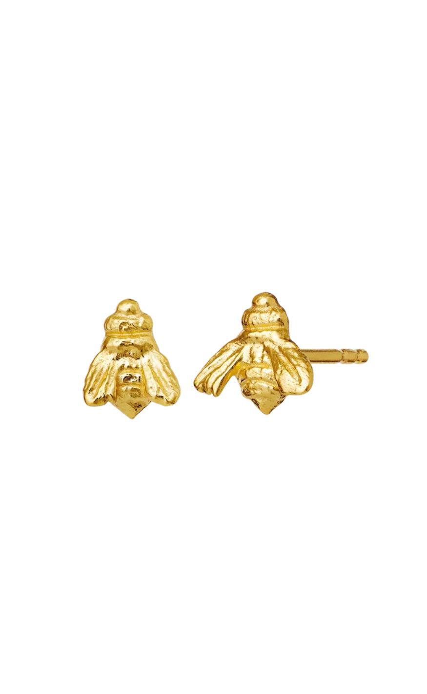 Maanesten Øreringe - Bee - Gold Colour