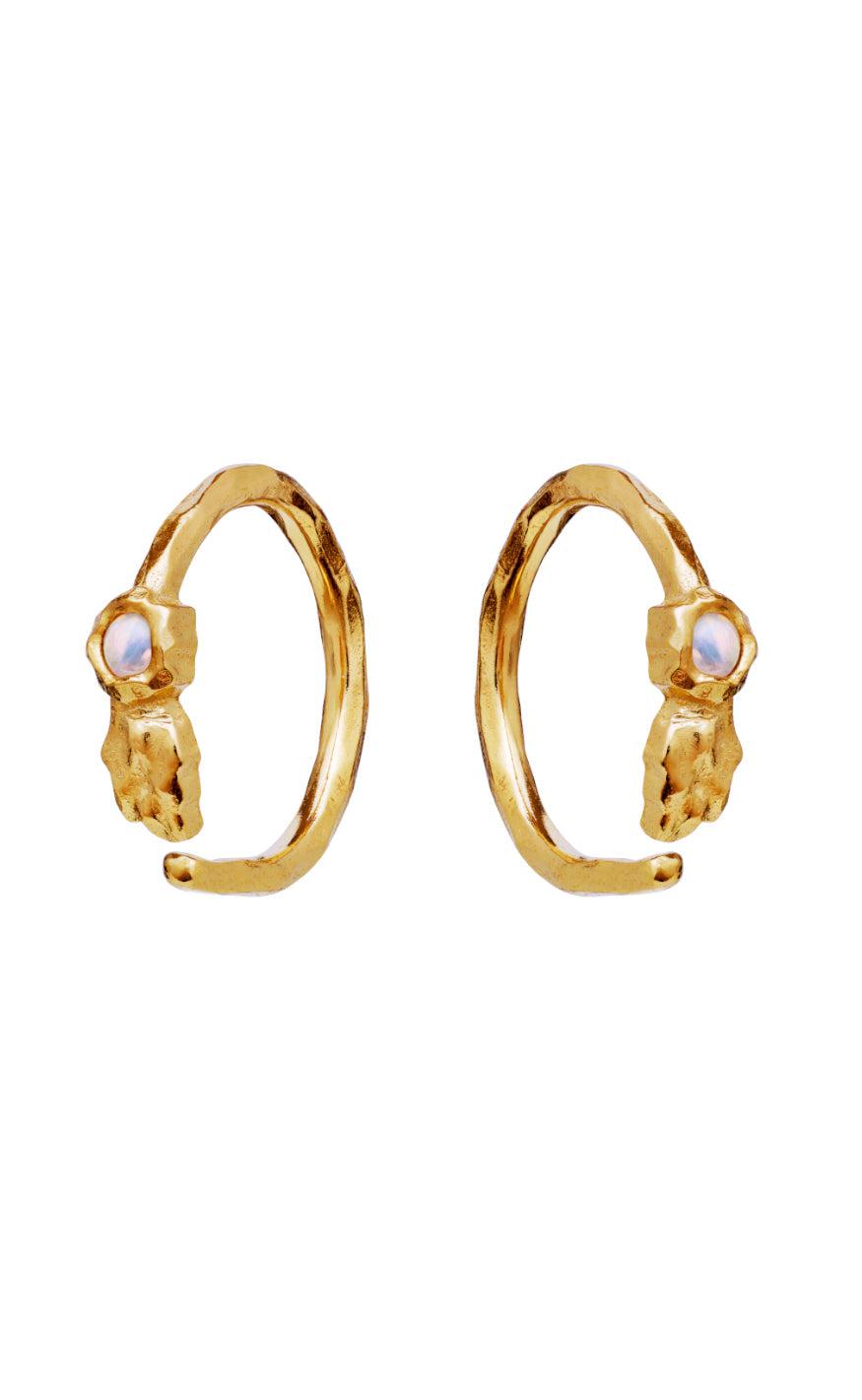 Maanesten Øreringe - Florus - Gold Colour