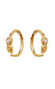 Maanesten Øreringe - Florus - Gold Colour
