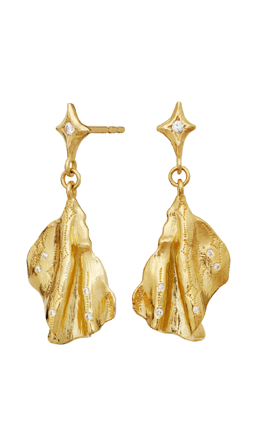 Maanesten Øreringe - Gerda - Gold Colour