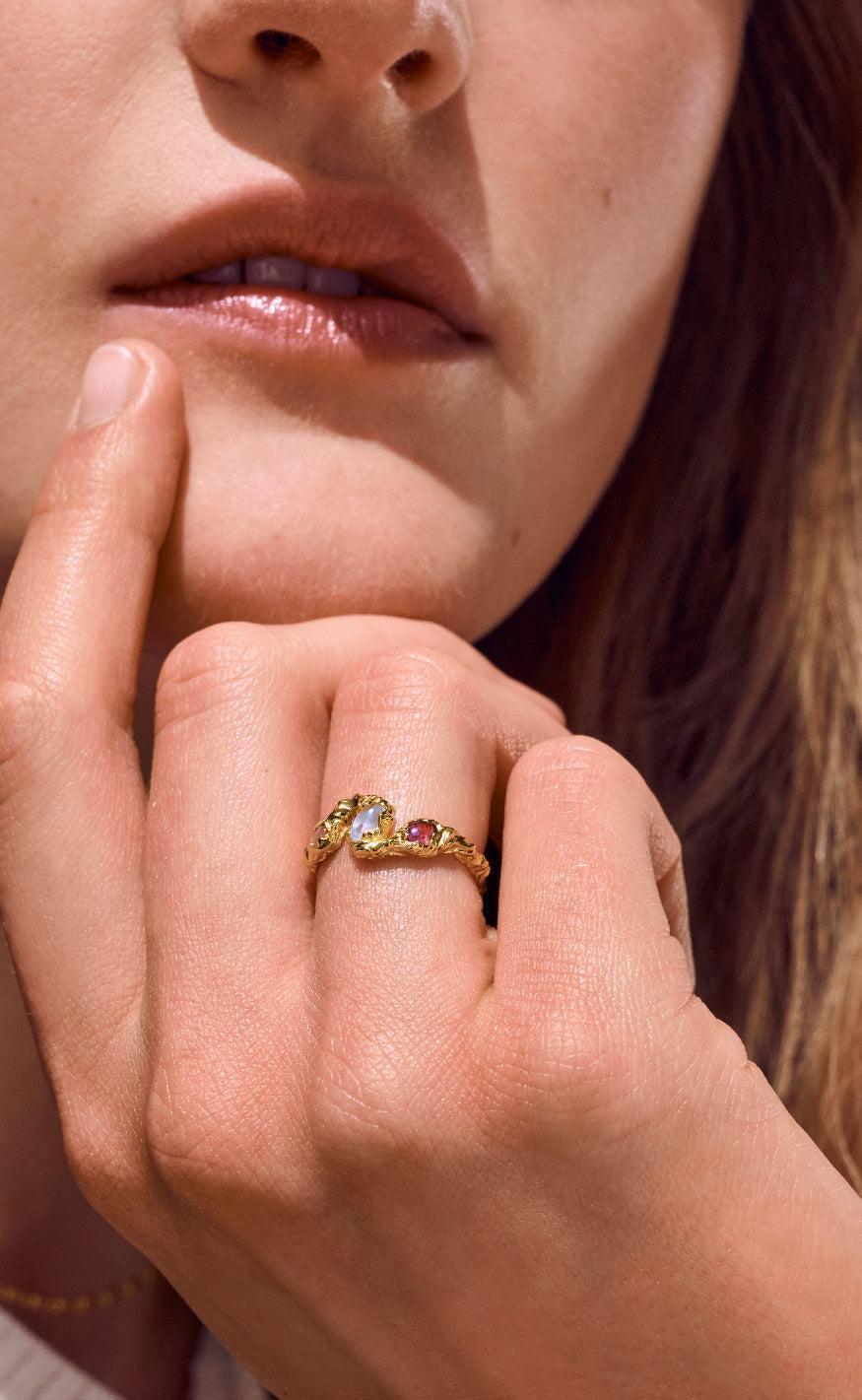 Maanesten Ring - Baila - Gold Colour