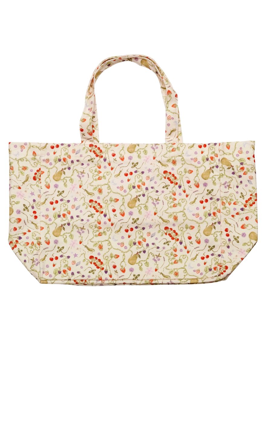 Maanesten Taske - Big Canvas - Garden Magic Ivory
