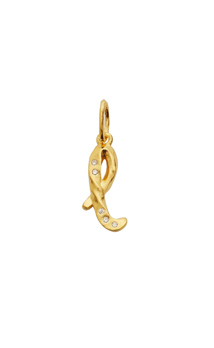 Maanesten Vedhæng - Alphabet - Gold Colour