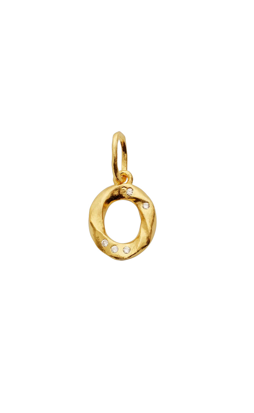 Maanesten Vedhæng - Alphabet - Gold Colour
