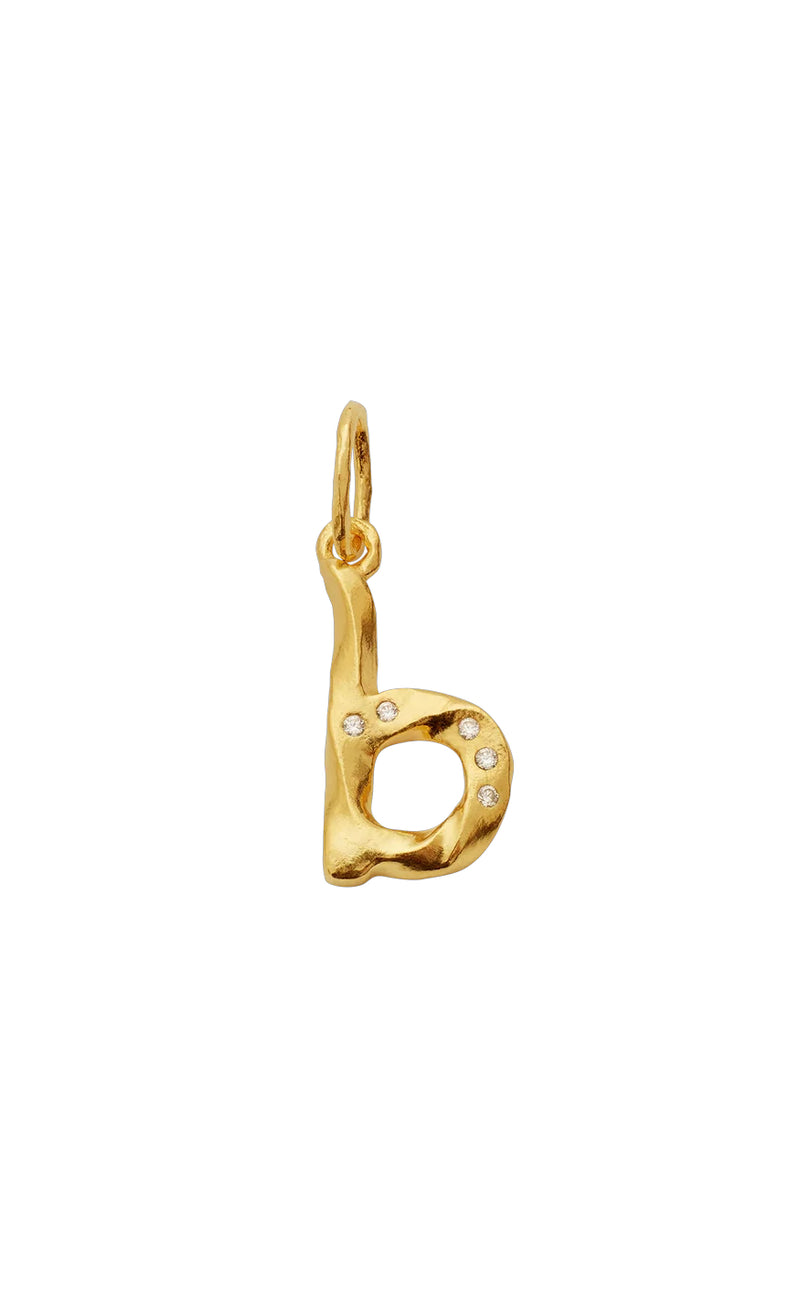 Maanesten Vedhæng - Alphabet - Gold Colour