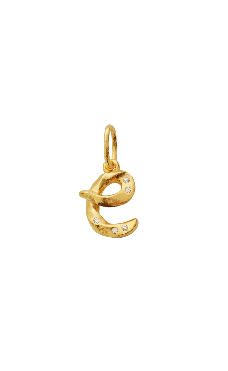 Maanesten Vedhæng - Alphabet - Gold Colour